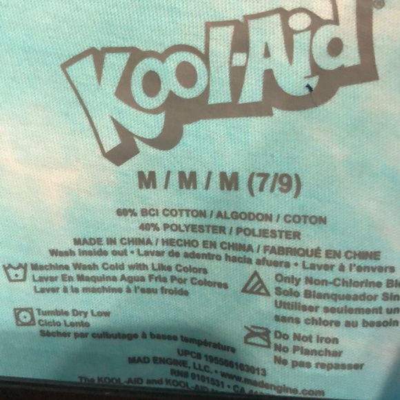 3/$15 SALE 💫 NWT Kool-Aid Tie Dye T-Shirt - Picture 5 of 6